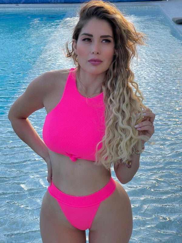 TWO PIECE BIKINI SET FUCHSIA – Must Sea Apparel