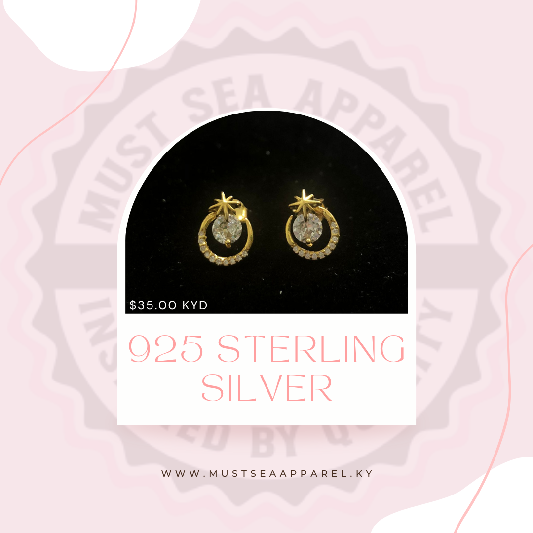 925 STERLING SILVER EARRINGS - GOLD PLATED