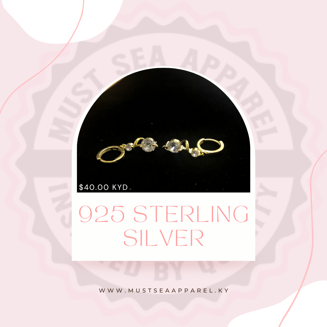 925 STERLING SILVER EARRINGS - GOLD PLATED