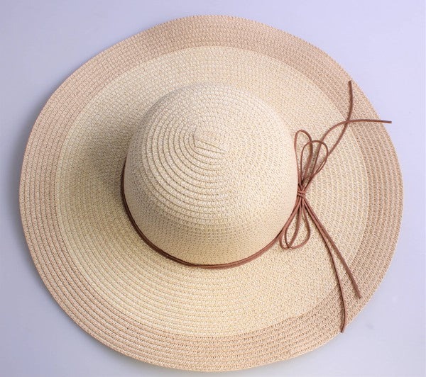 WOMEN'S HATS STRAW SUN HAT - IVORY