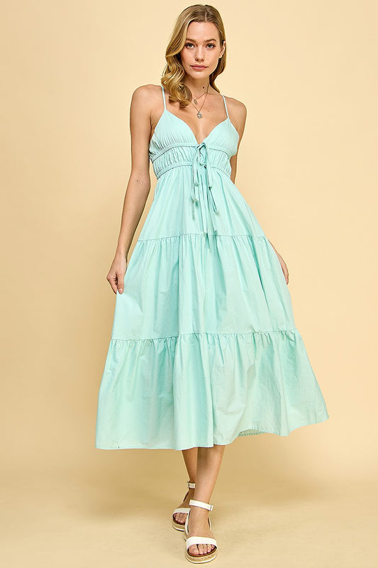 Tiered Maxi Dress- SAGE