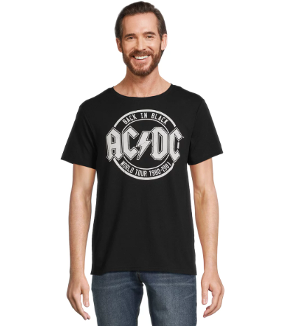 AC DC MEN'S SHIRT BLACK