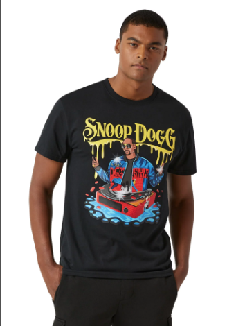 SNOOPDOG MEN'S SHIRT BLACK