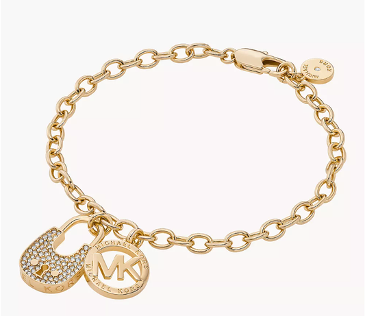 MK  Fashion Gold-Tone Brass Chain Bracelet