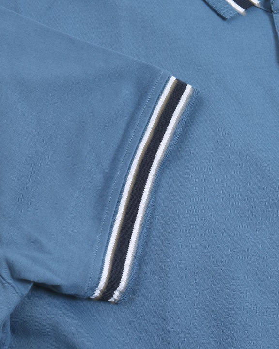 Tipped Collar Polo - STELLAR BLUE