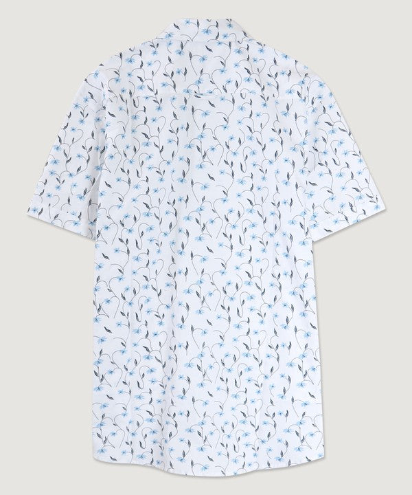 Mini Florals Shirt - WHITE